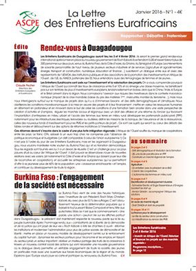 Lettre n° 1 Entretiens Eurafricains