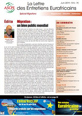 Lettre 6 Entretiens Eurafricains