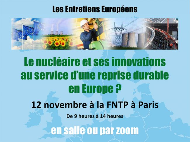 Invitation Entretiens Européens 12 novembre 2020 FNTP Invitation Entretiens Européens 12 novembre 2020 FNTP