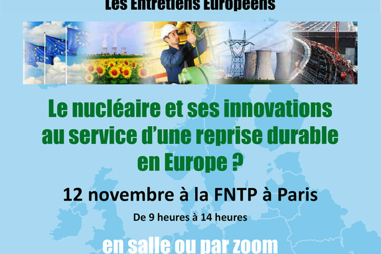 Invitation Entretiens Européens 12 novembre 2020 FNTP