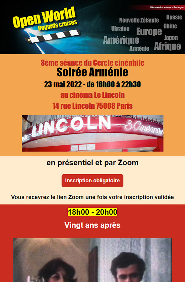 Soirée Open World Arménie