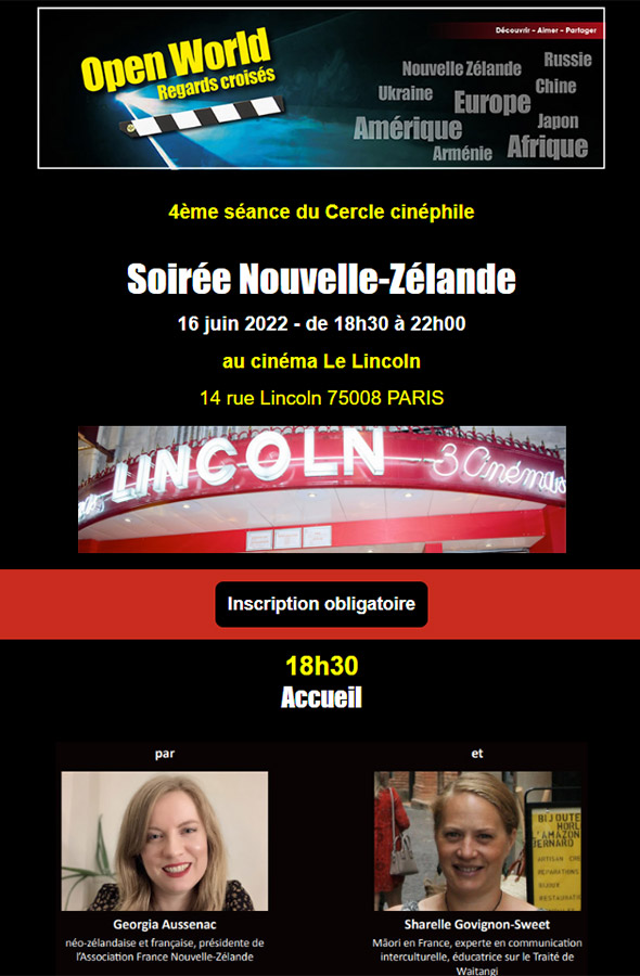 Soirée Open World Nouvelle-Zélande
